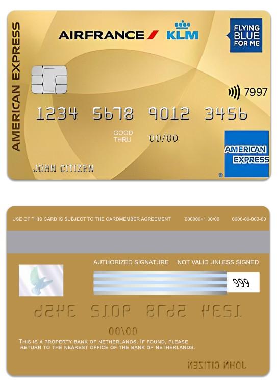 Netherlands Bank of Netherlands American Express Flying Blue Gold